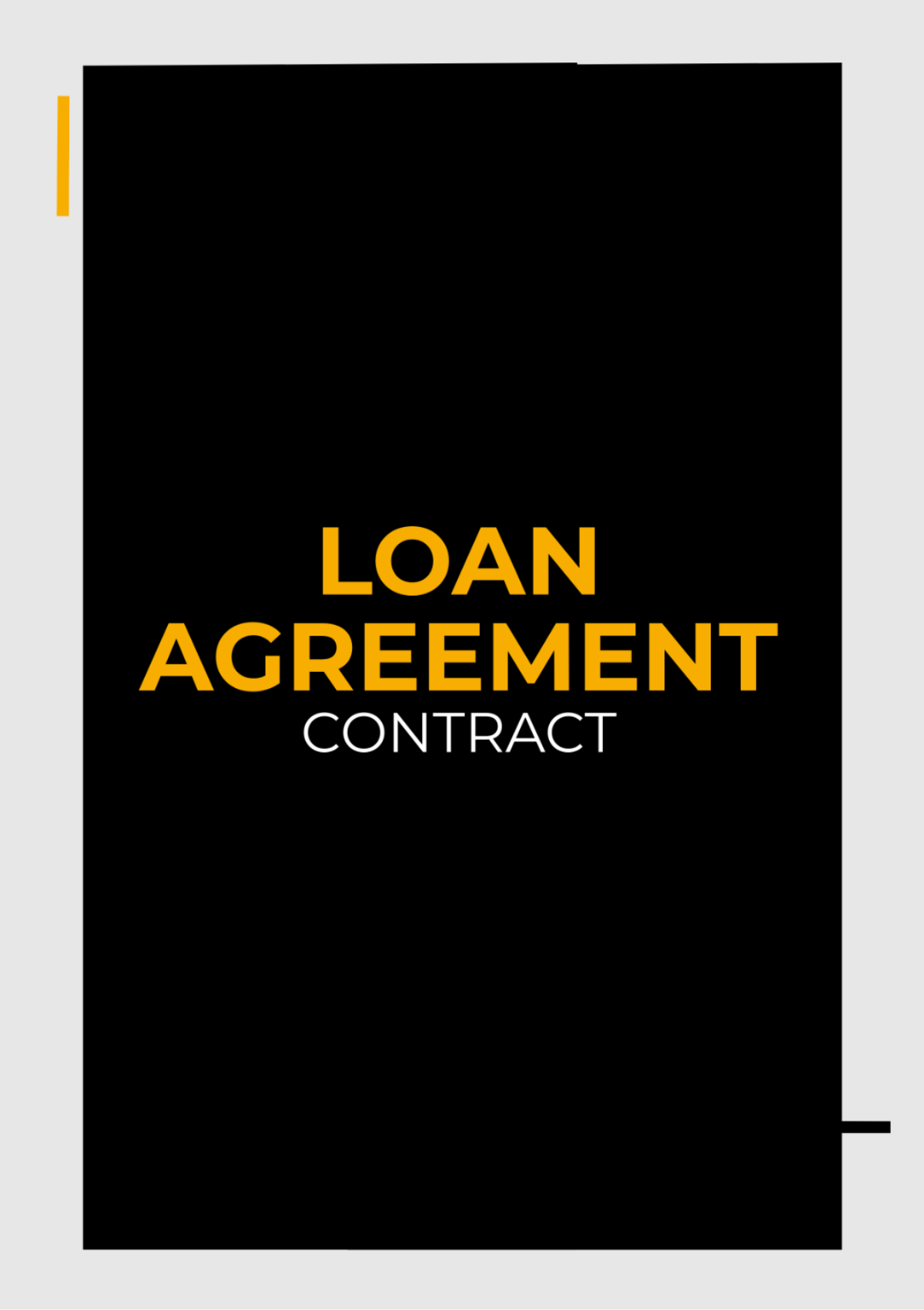 Loan Agreement Contract Template - Edit Online & Download