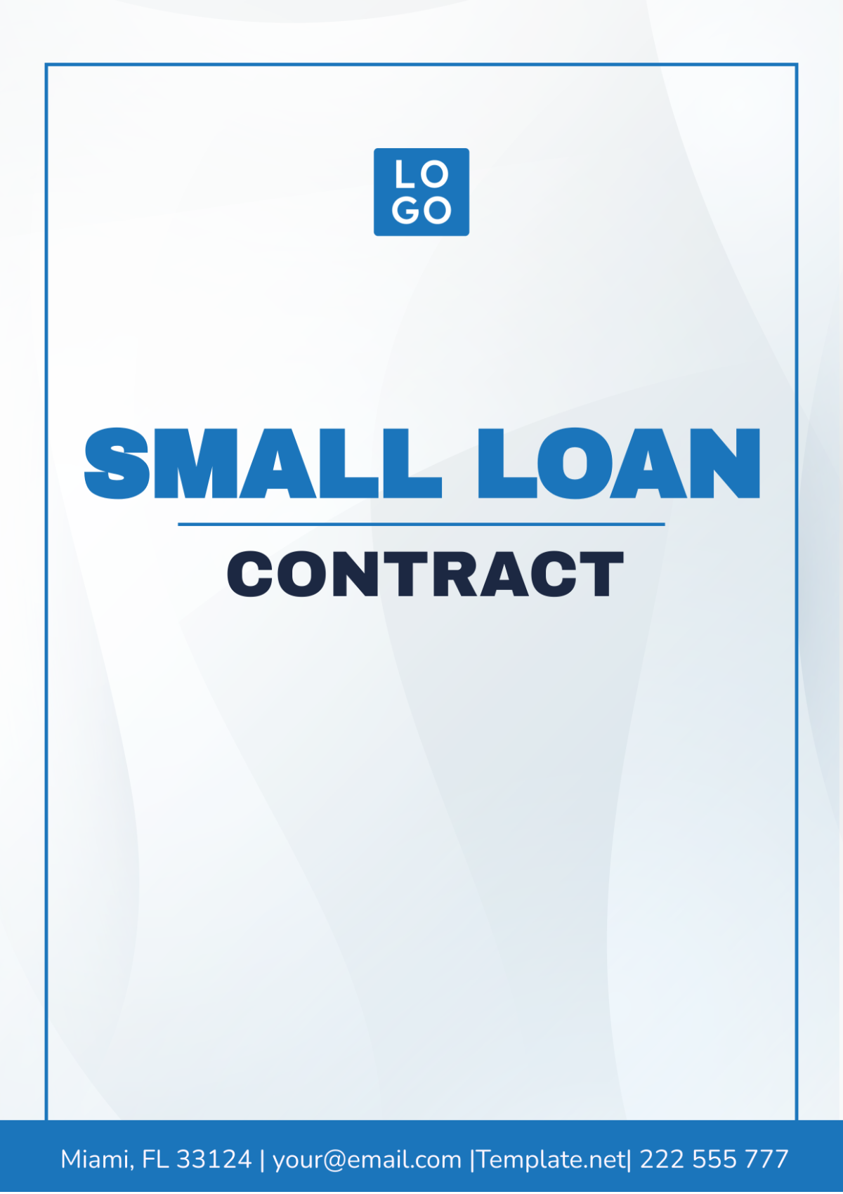 Small Loan Contract Template - Edit Online & Download