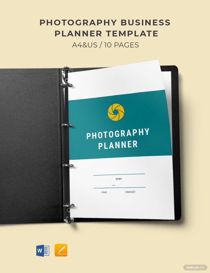 Photography Business Planner Template