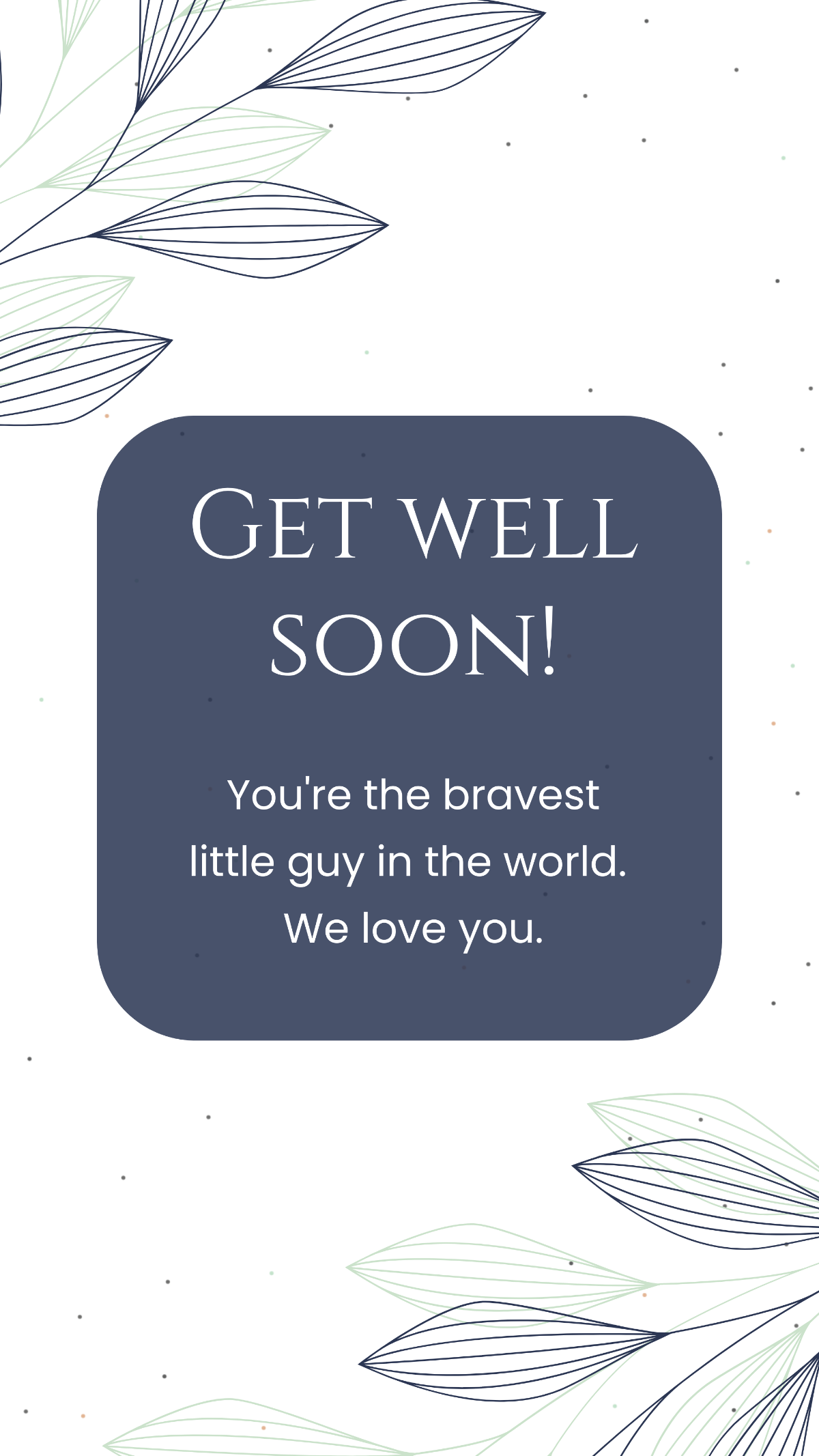Get Well Soon Quote For Son