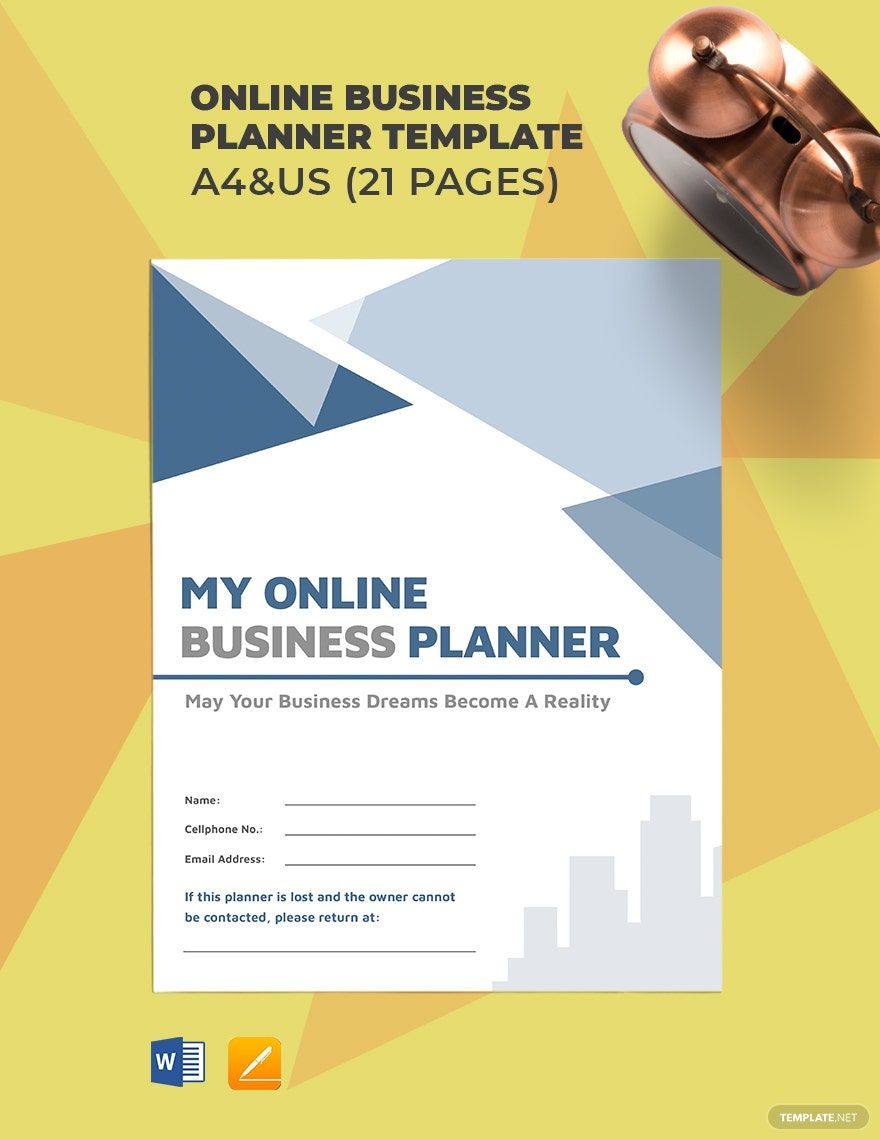 Online Business Planner Template