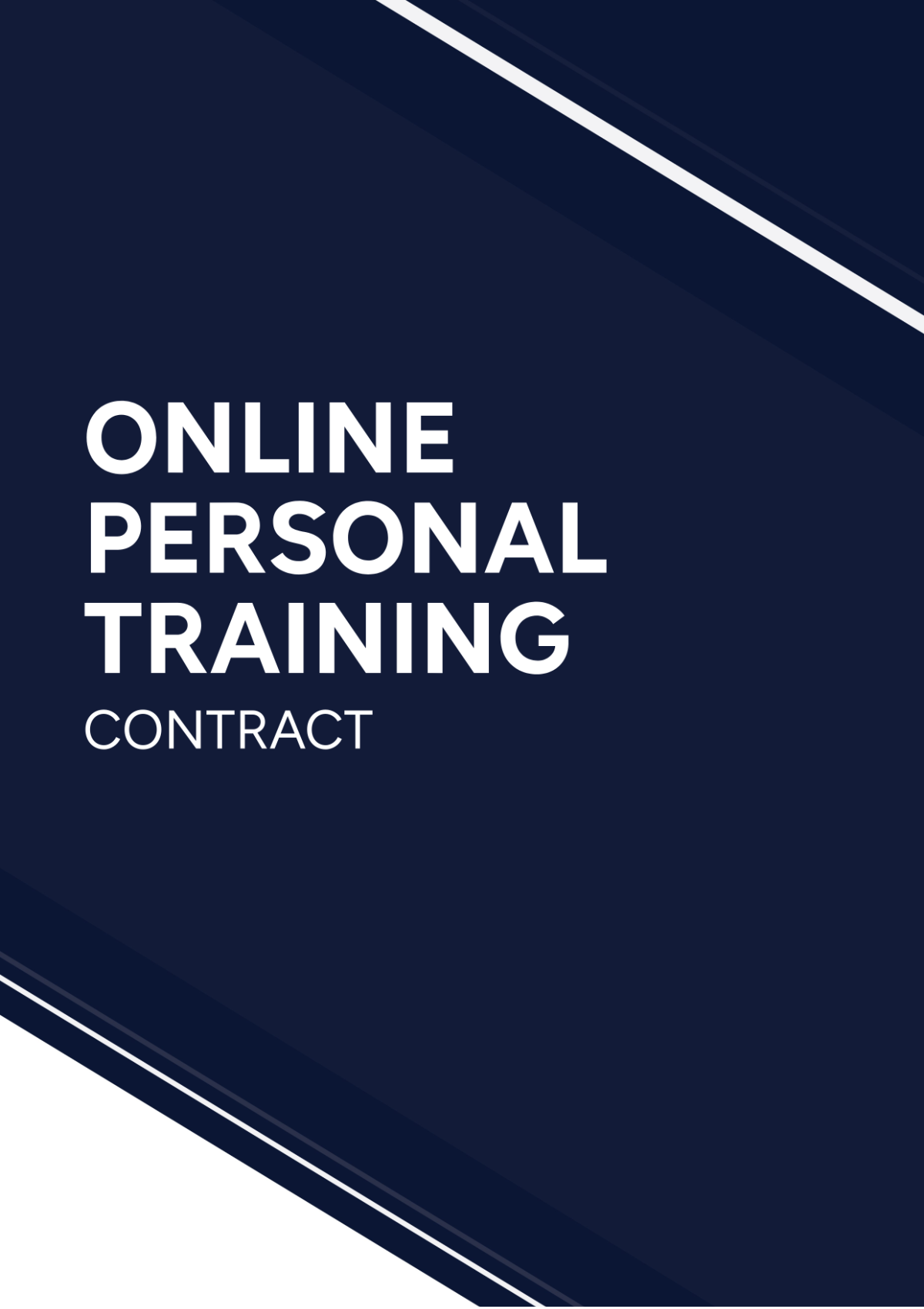 Online Personal Training Contract Template - Edit Online & Download