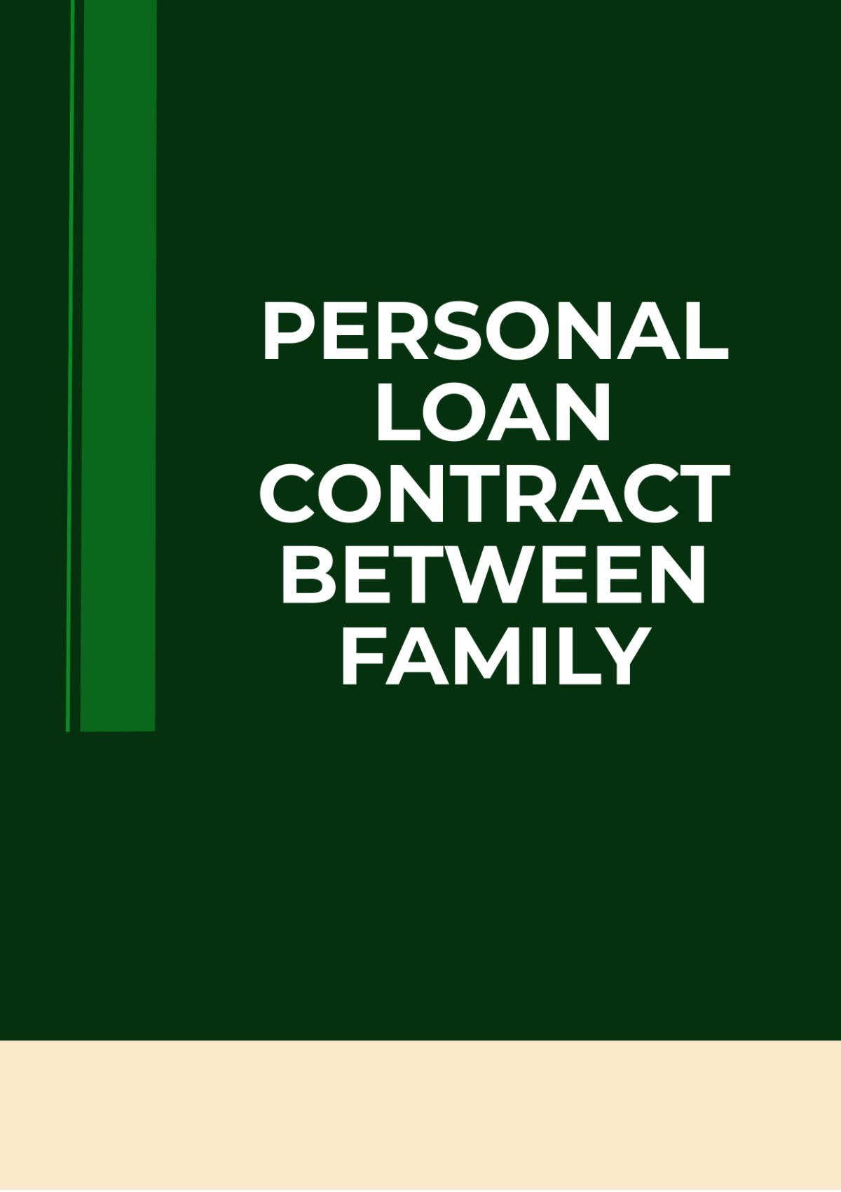 Personal Loan Contract Between Family Template - Edit Online & Download