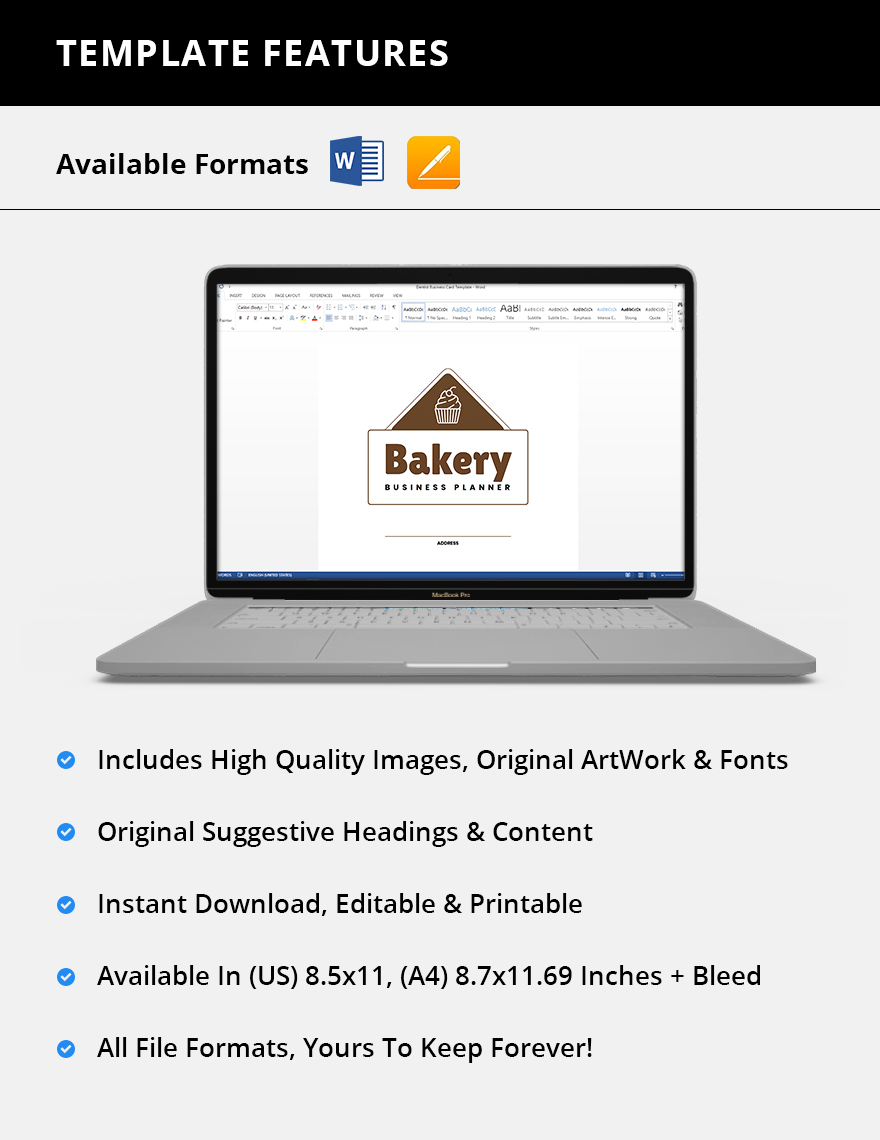 Bakery Business Planner Template