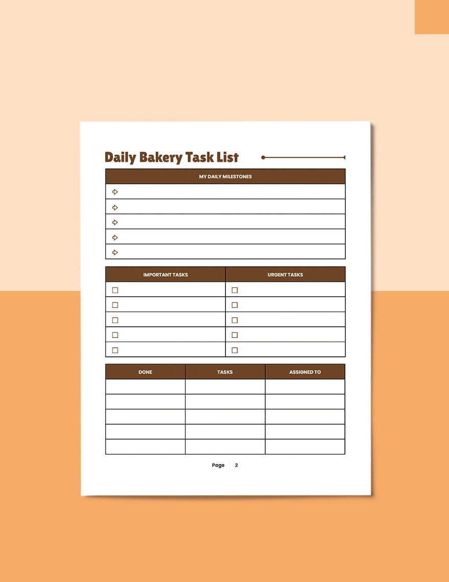Bakery Business Planner Template