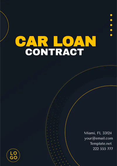 Free Car Loan Contract Template to Edit Online