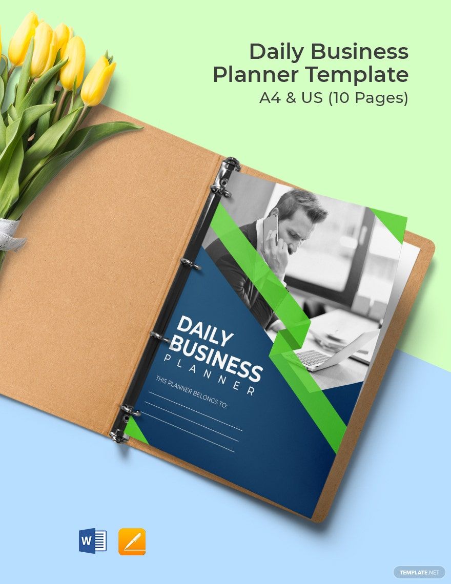 Daily Business Planner Template
