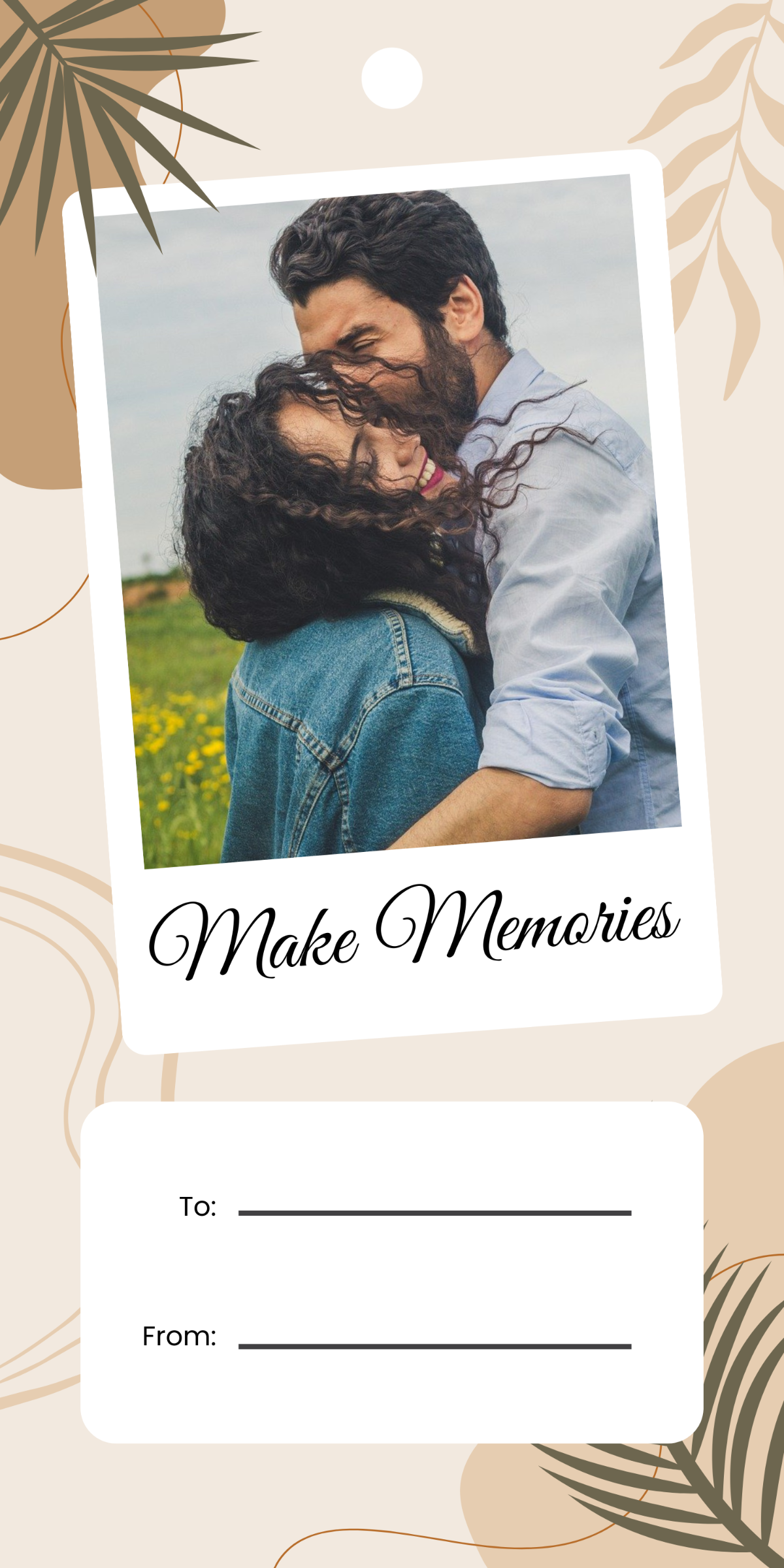Photo Gift Tag Template