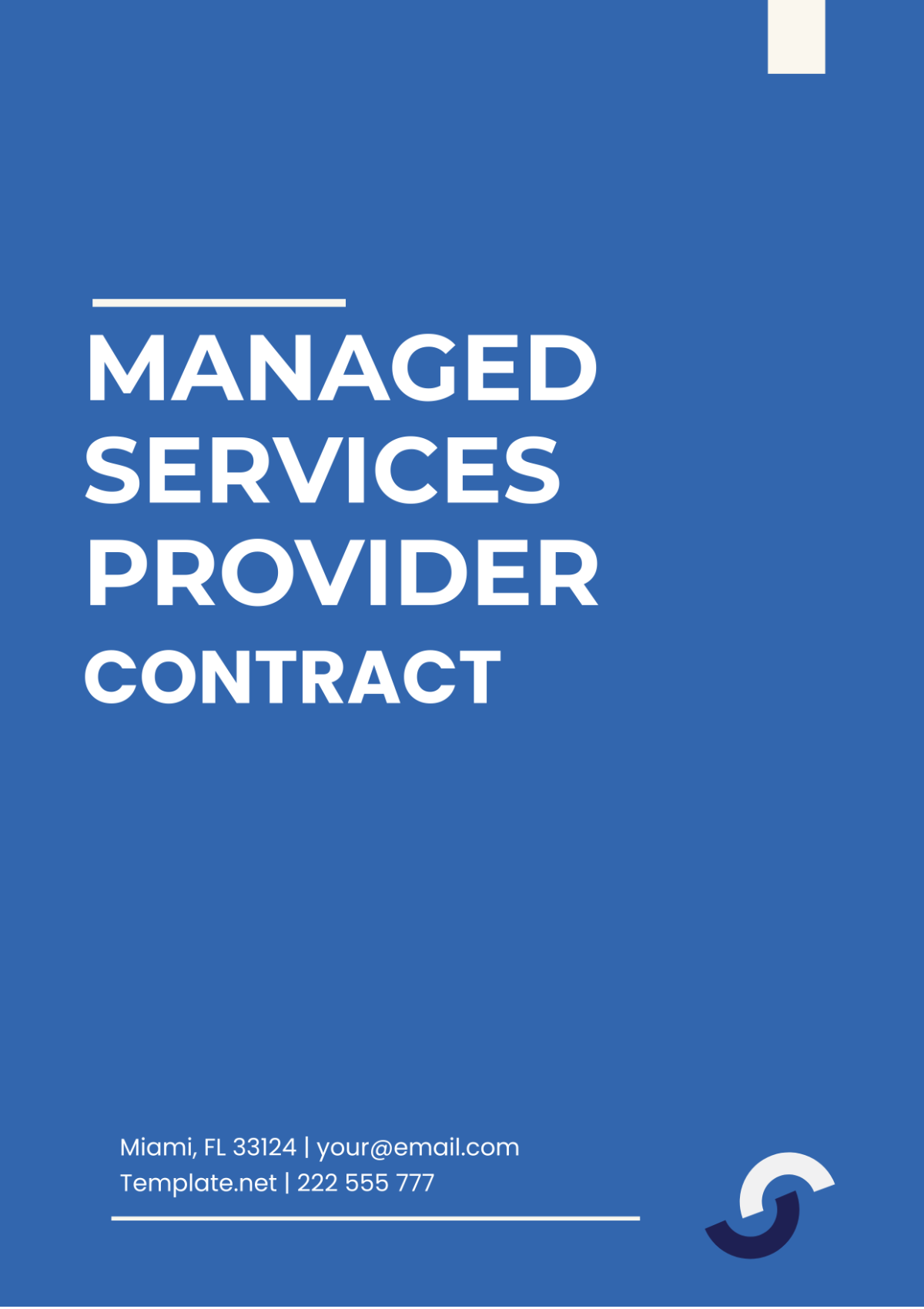 Managed Services Provider Contract Template - Edit Online & Download