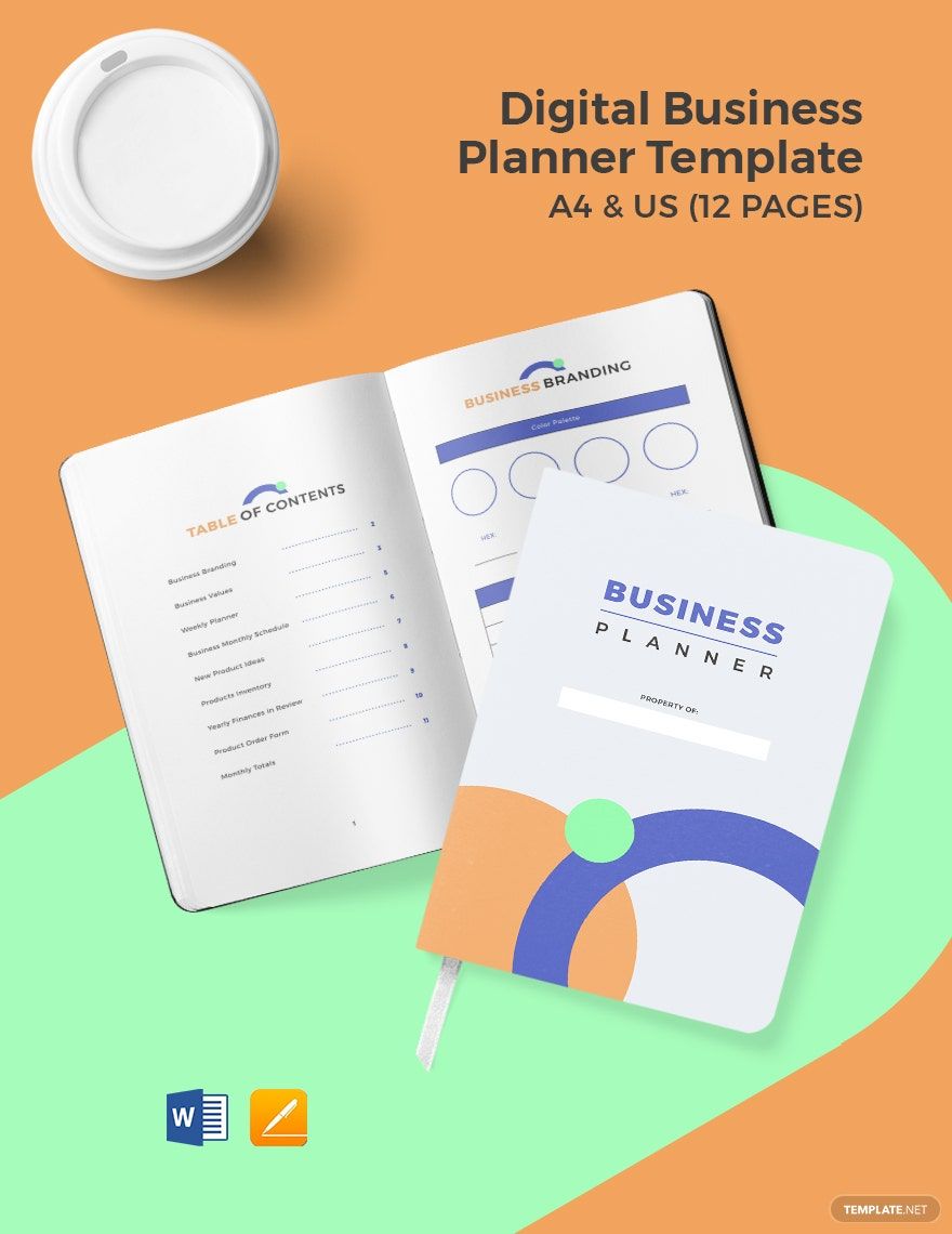 Digital Business Planner Template