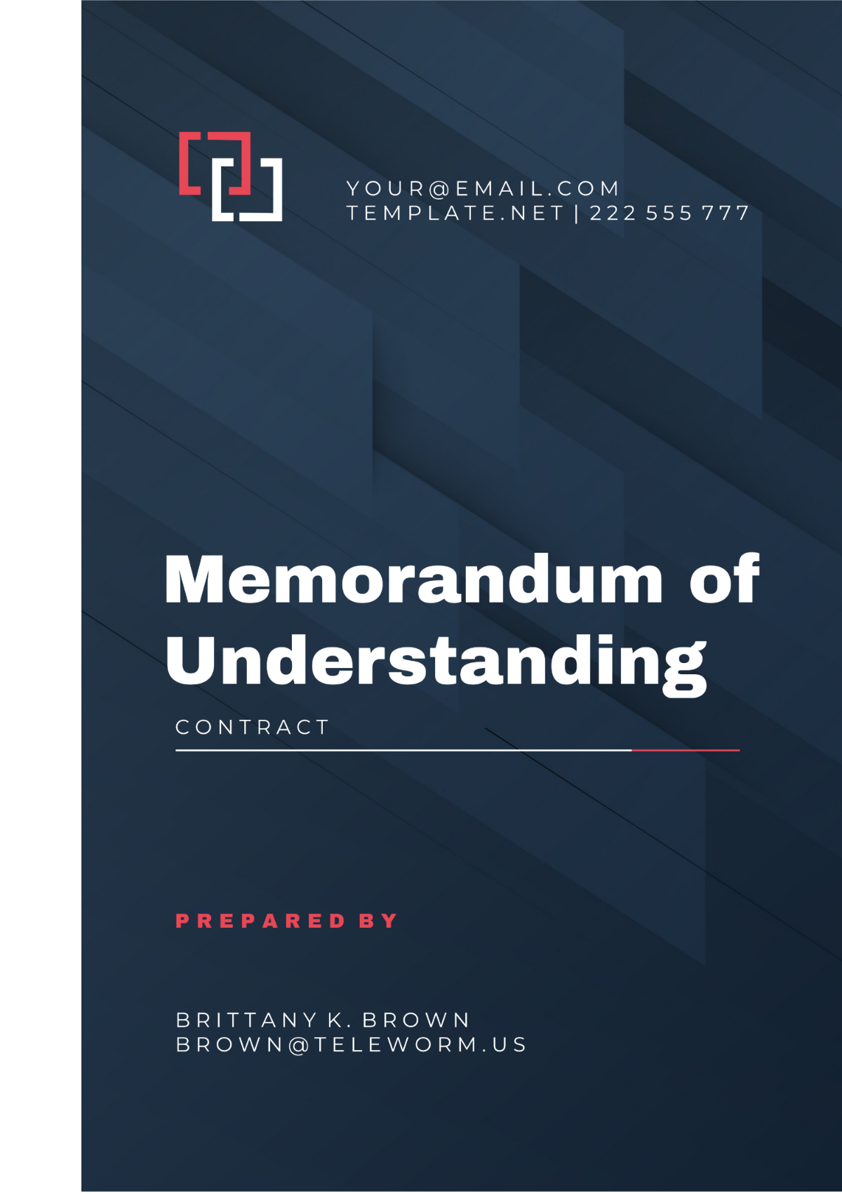 Memorandum of Understanding Contract Template - Edit Online & Download