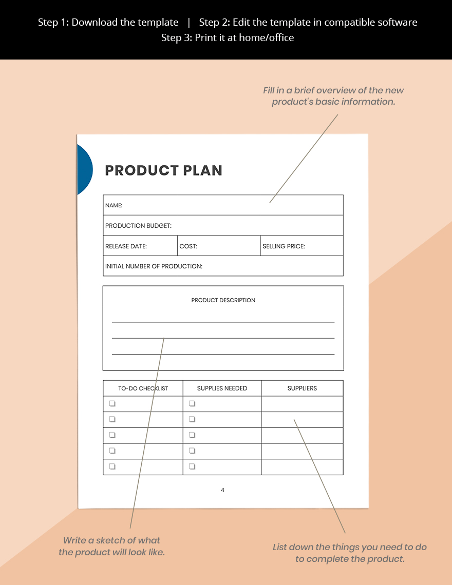 Creative Business Planner Template in Word, Pages, PDF - Download ...