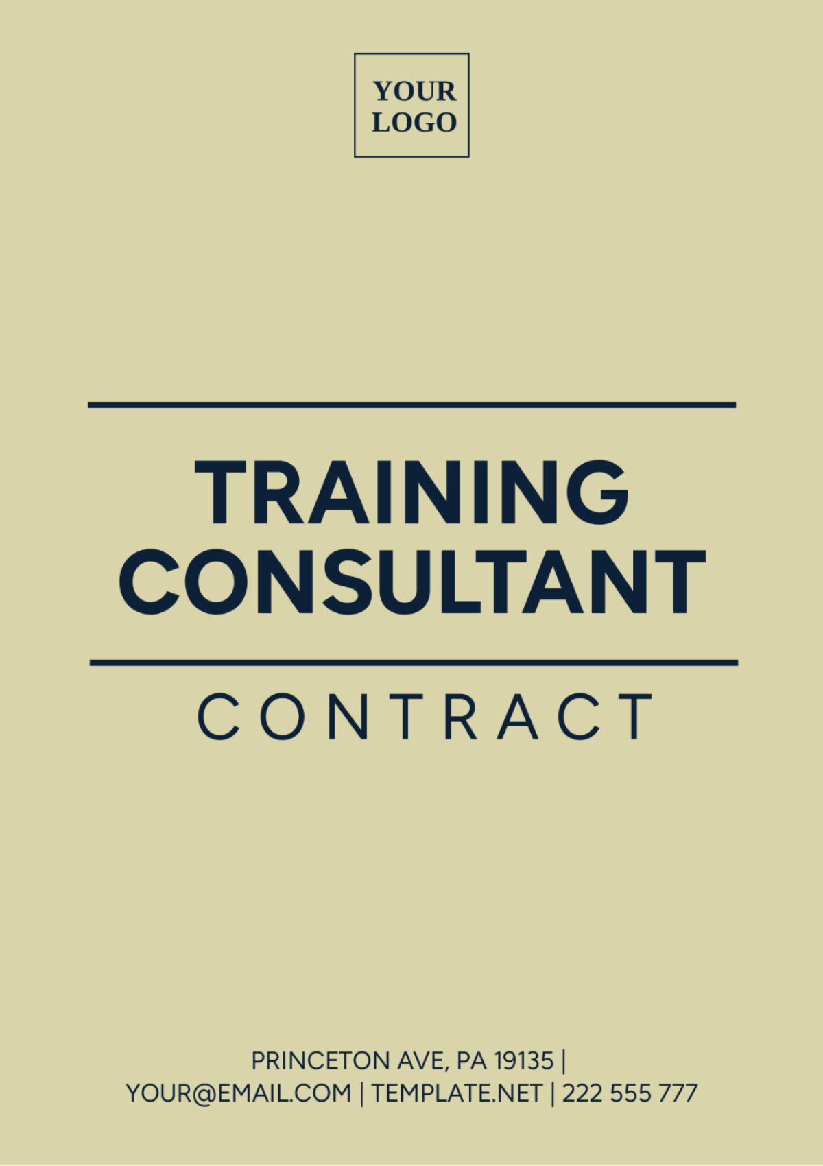 Training Consultant Contract Template - Edit Online & Download