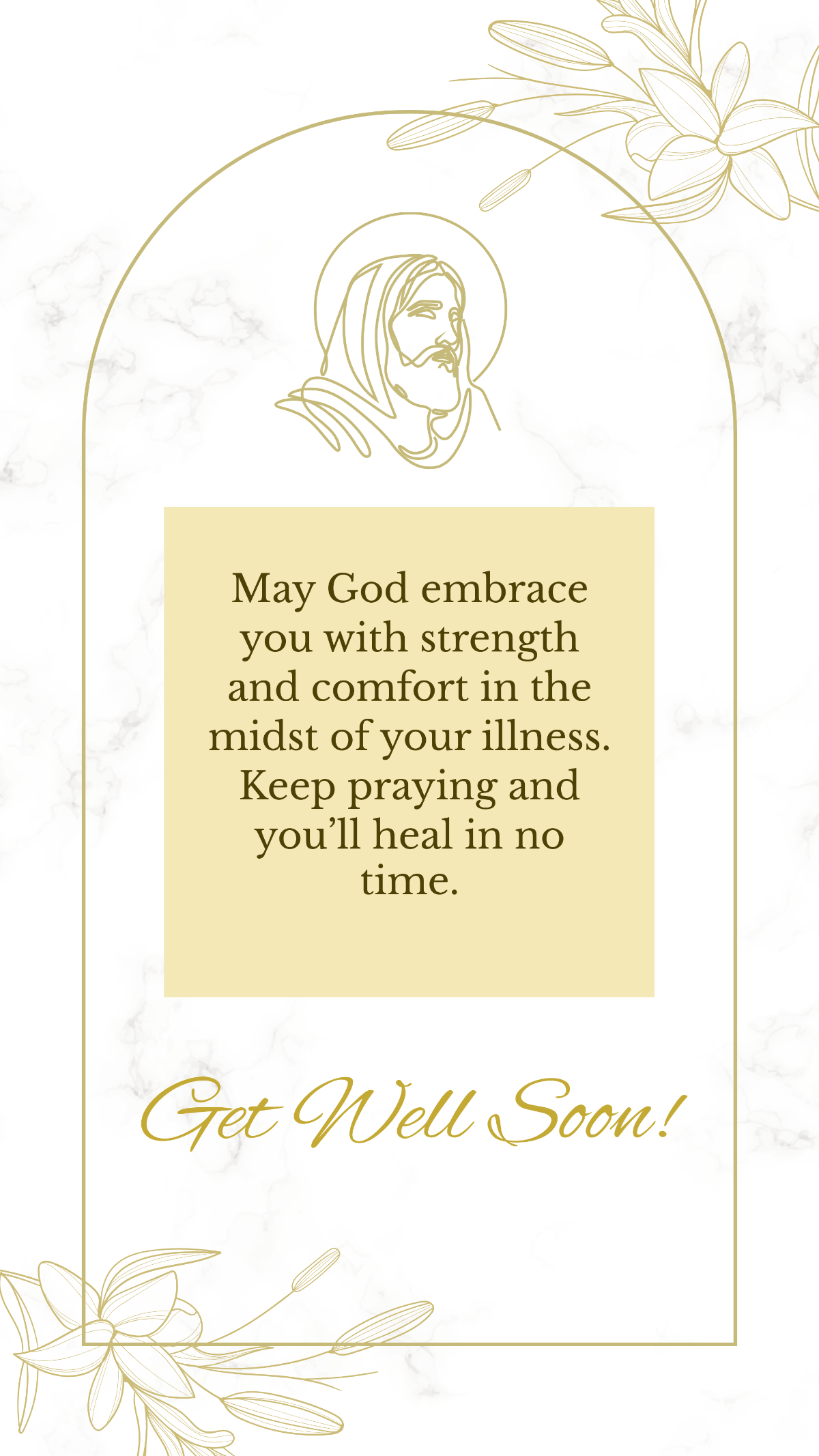 Godly Get Well Soon Message Template