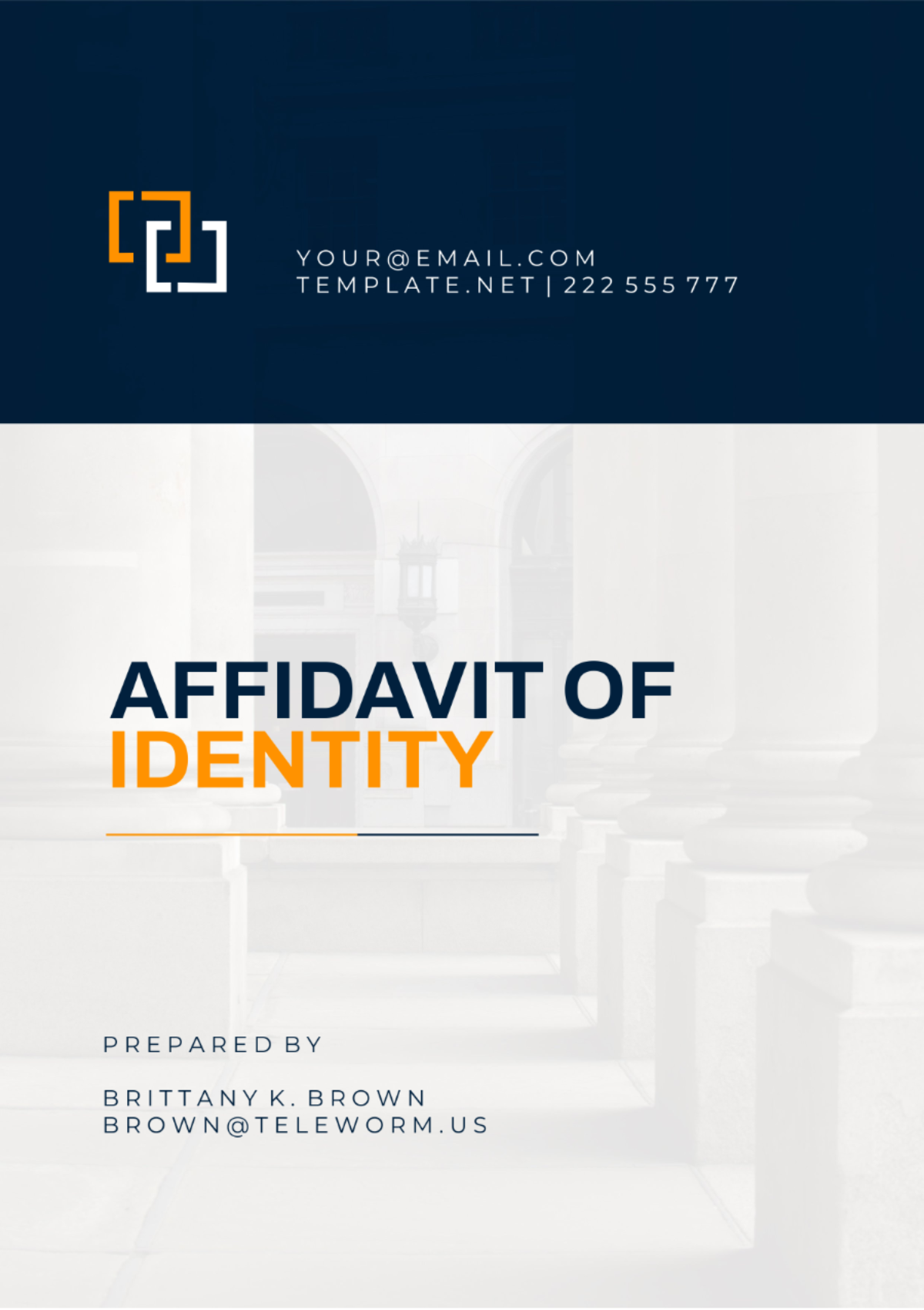 Wyoming Affidavit of Identity Template