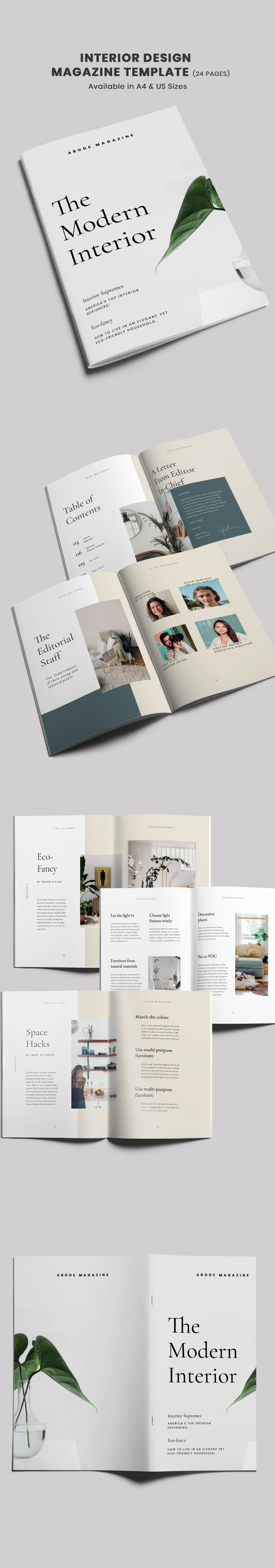 Modern Interior Design Lookbook Template InDesign Word Apple Pages Modern Interior Design Lookbook Template InDesign Word Apple Pages