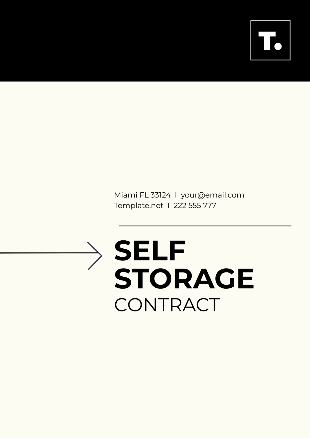 Self Storage Contract Template - Edit Online & Download