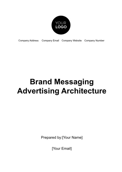 Free Brand Messaging Advertising Architecture Template to Edit Online