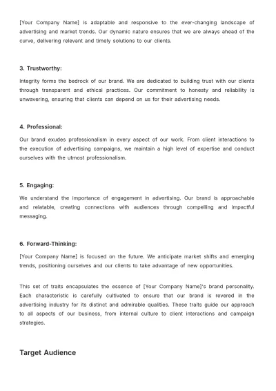 Free Brand Messaging Advertising Architecture Template to Edit Online