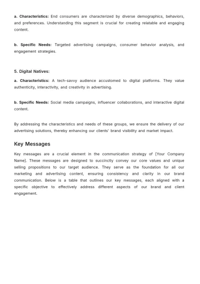 Free Brand Messaging Advertising Architecture Template to Edit Online