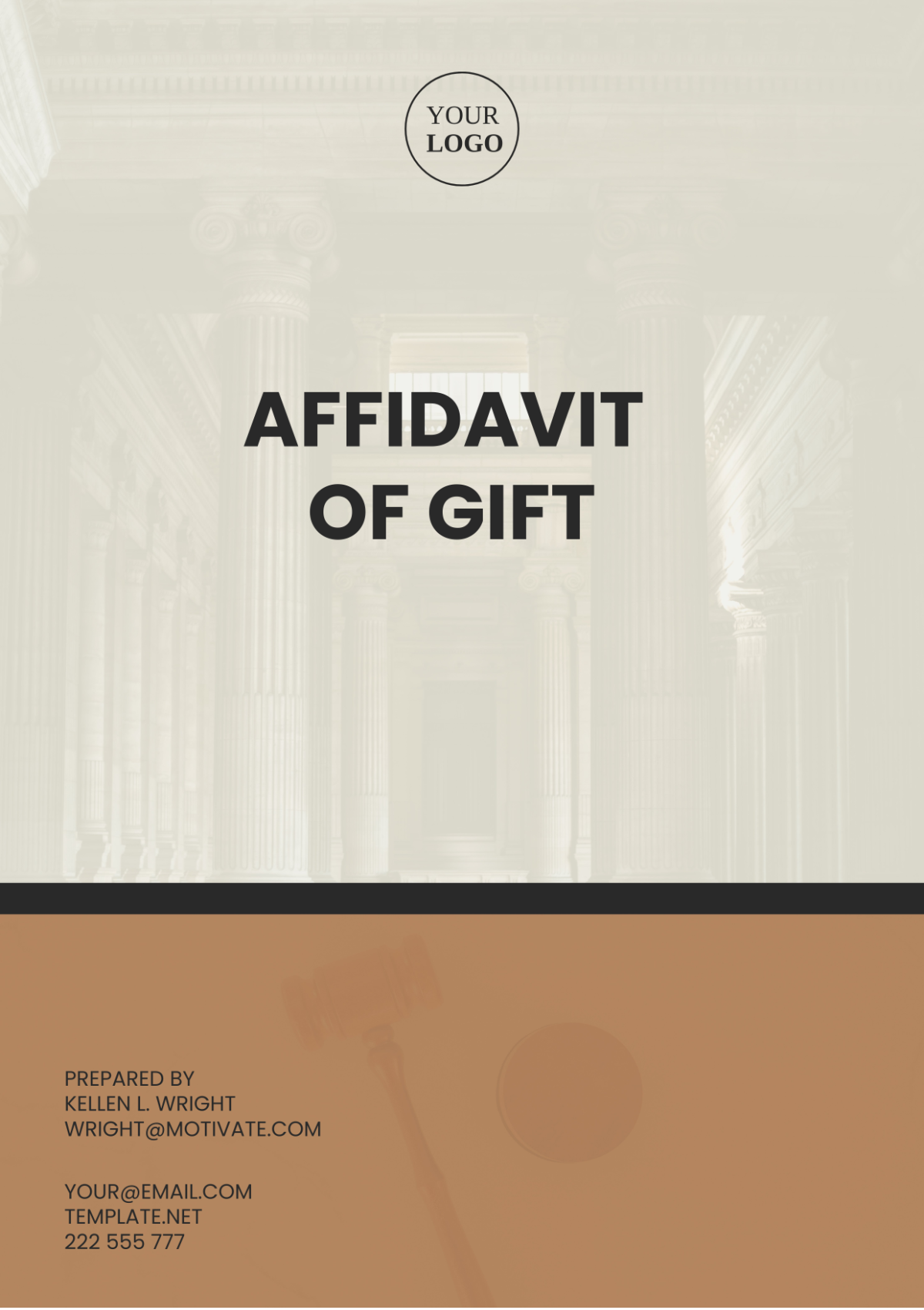 Free Mississippi Affidavit of Gift Template