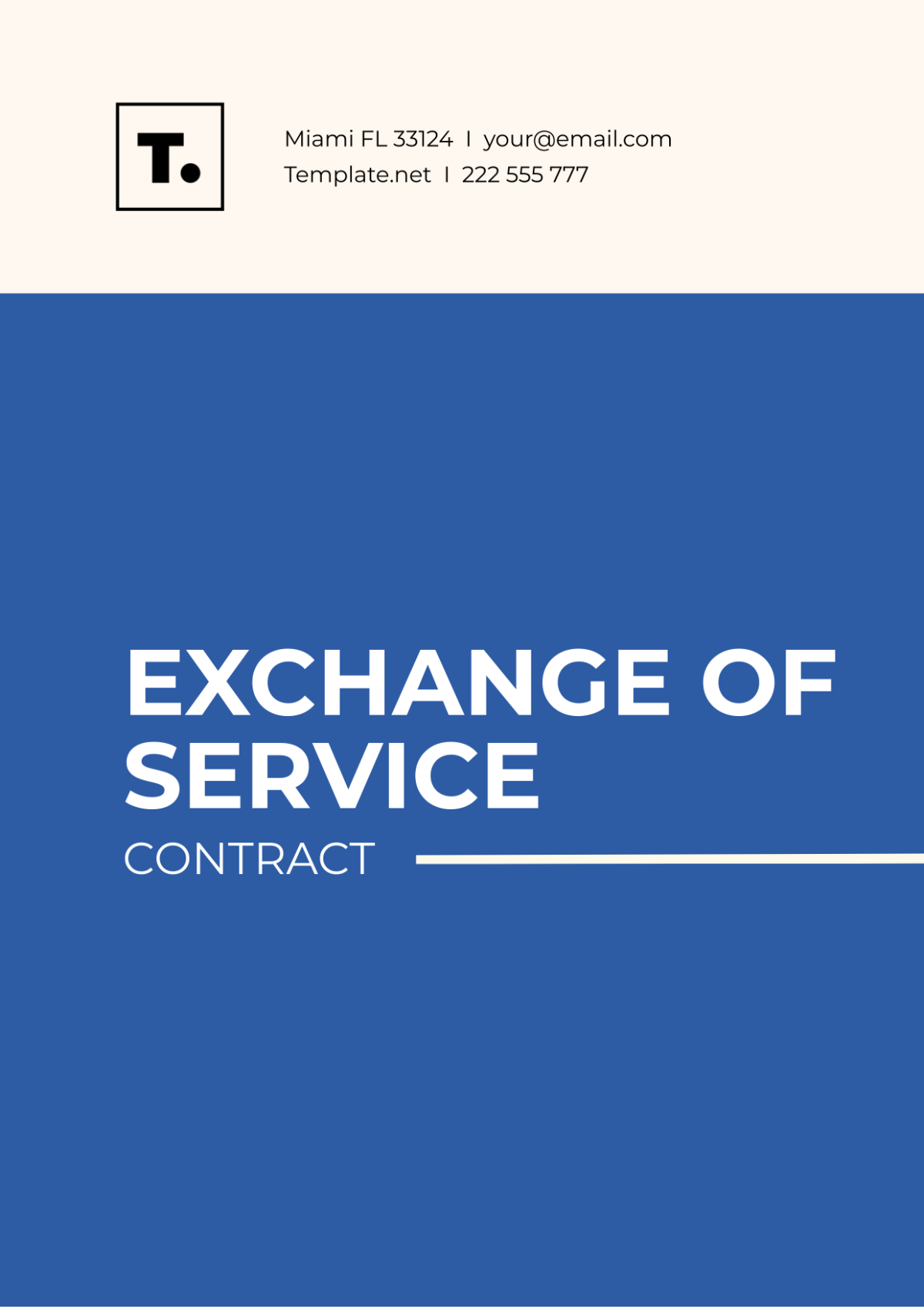 Exchange Of Services Contract Template - Edit Online & Download