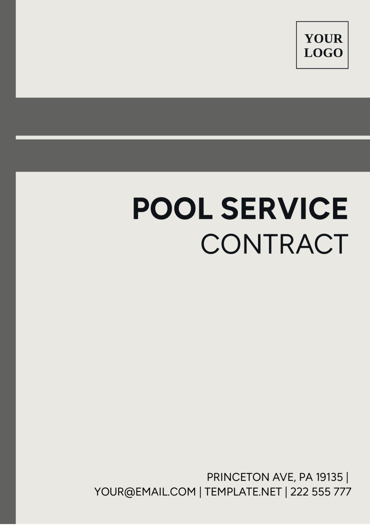 Pool Service Contract Template - Edit Online & Download