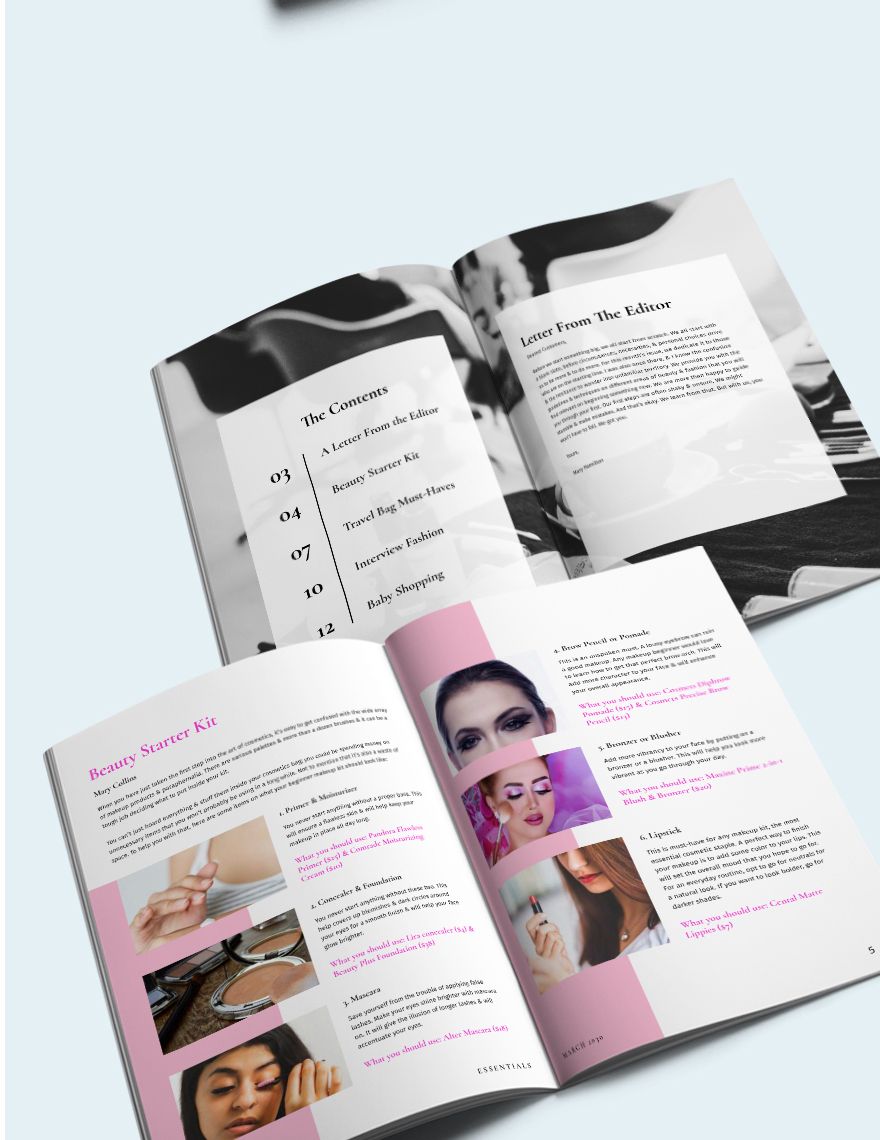 Product Magazine Article Template