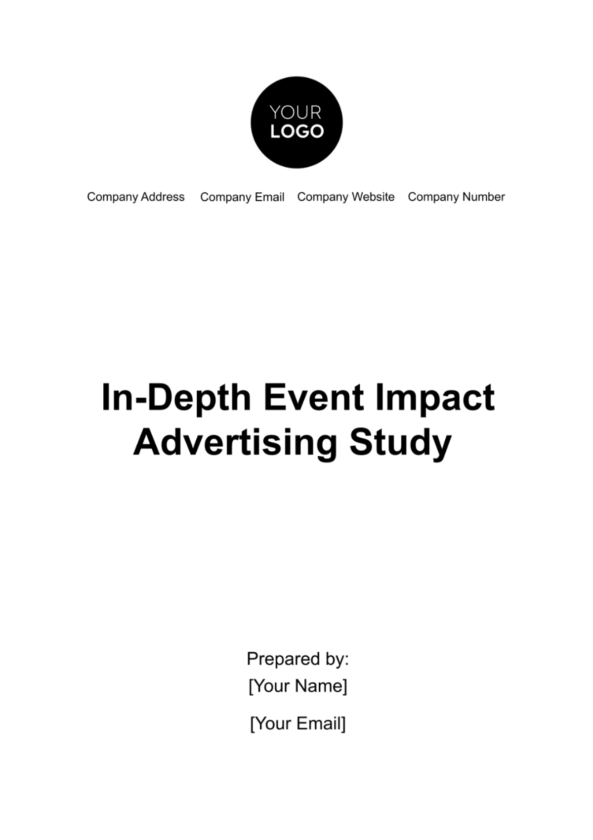 In-Depth Event Impact Advertising Study Template - Edit Online & Download