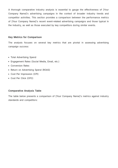 Free In-Depth Event Impact Advertising Study Template to Edit Online