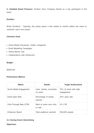 Free In-Depth Event Impact Advertising Study Template to Edit Online