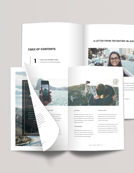 Simple Photography Magazine Template