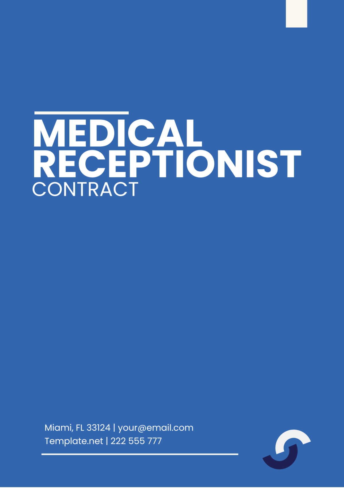 Medical Receptionist Contract Template - Edit Online & Download