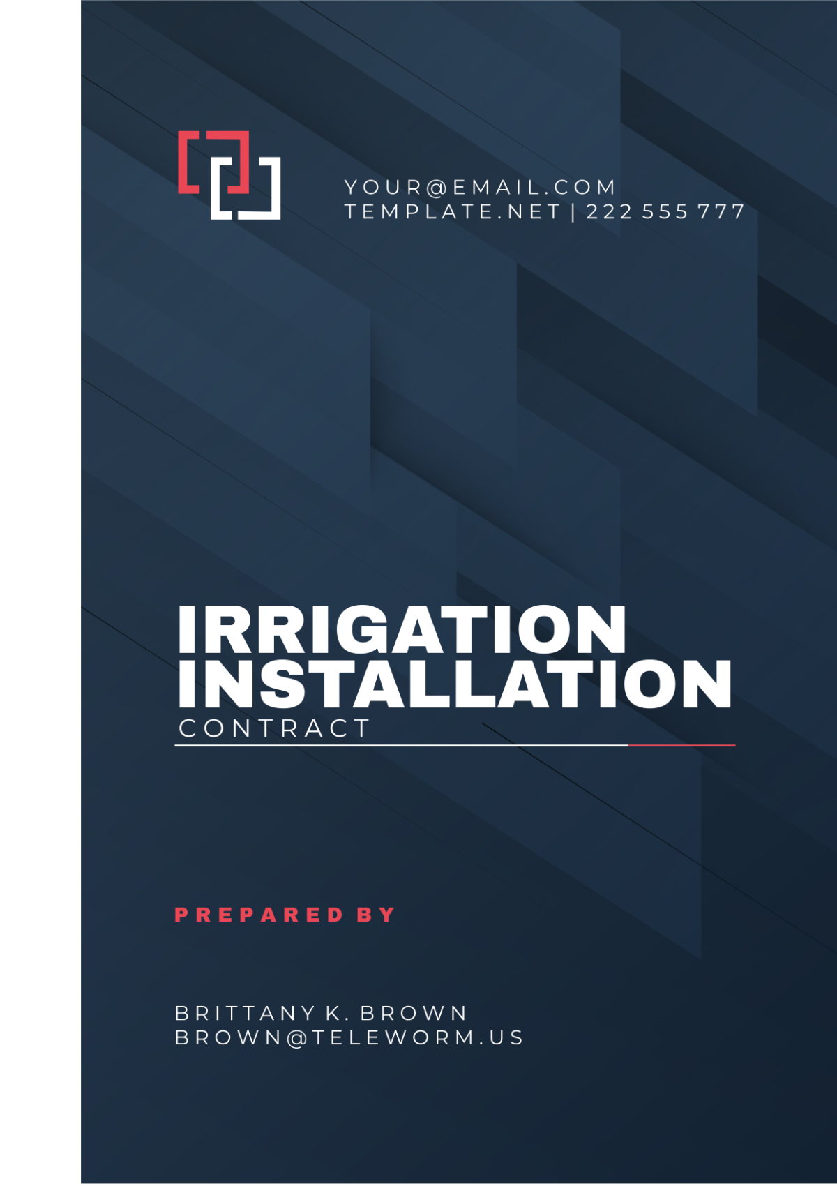 Irrigation Installation Contract Template - Edit Online & Download