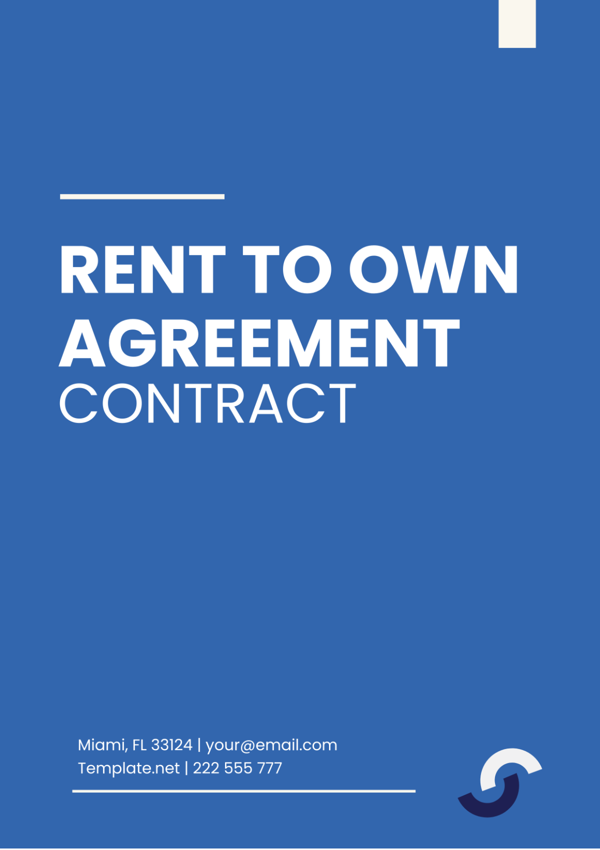 Rent to Own Agreement Contract Template - Edit Online & Download