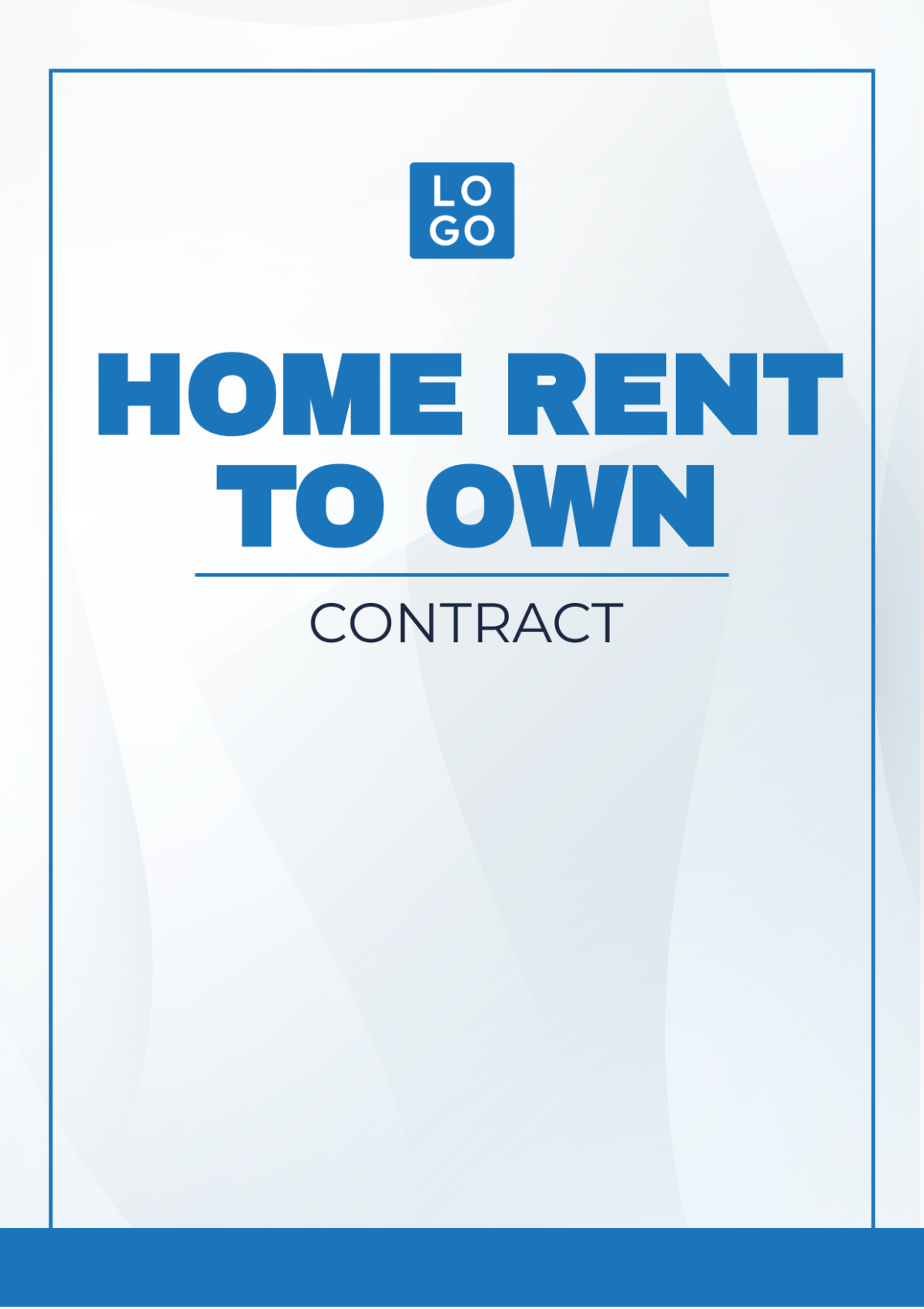 Home Rent to Own Contract Template