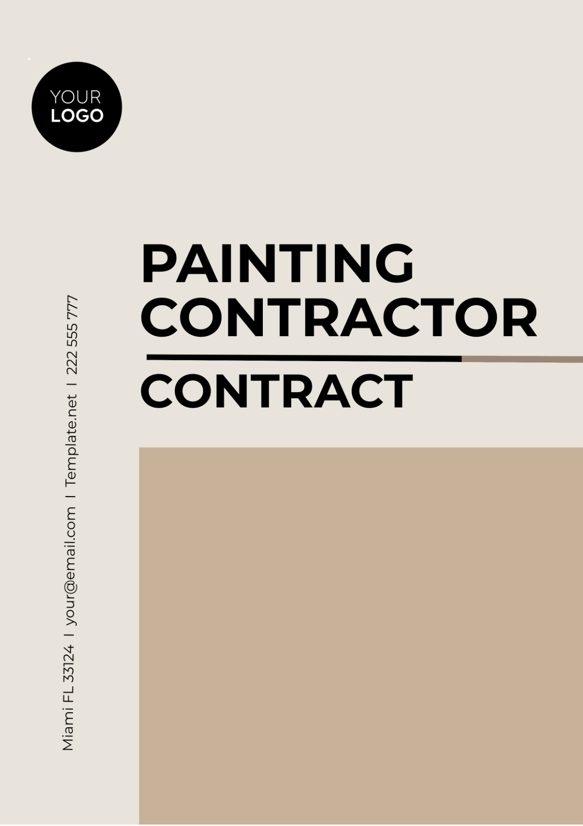 Painting Contractor Contract Template
