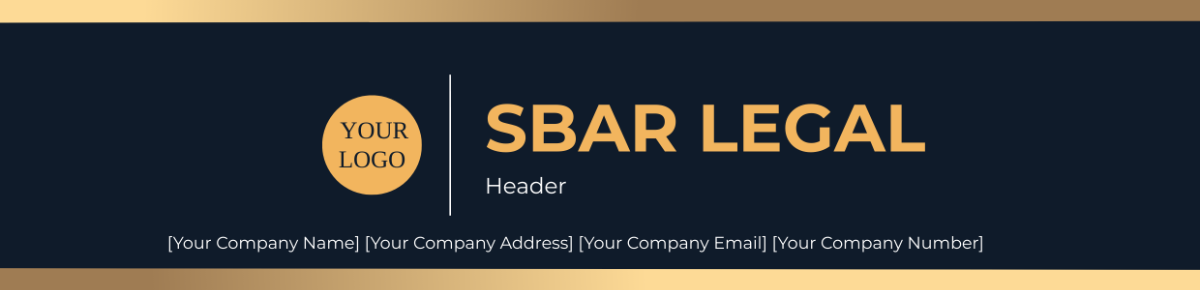 SBAR Legal Header