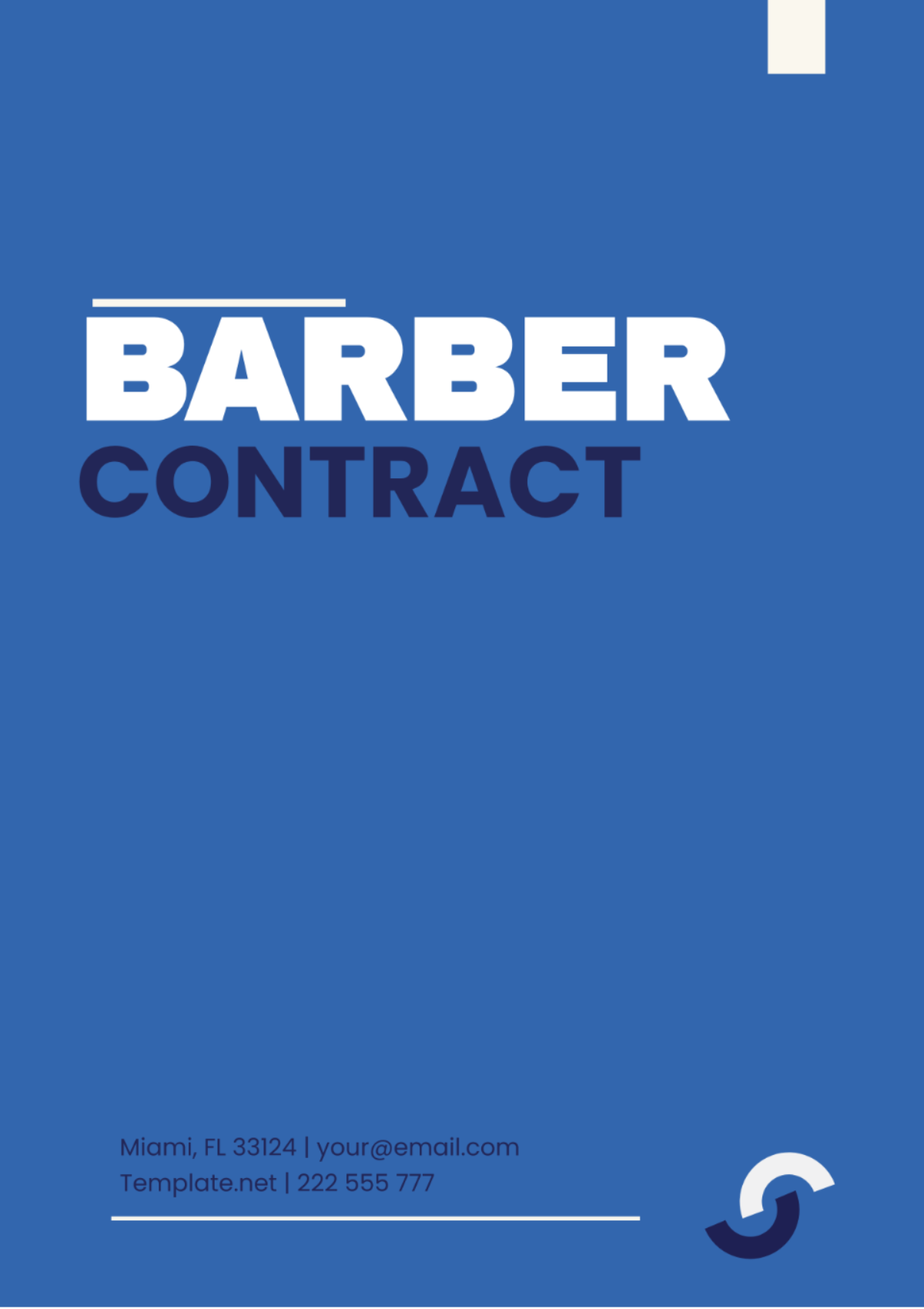 Barber Contract Template - Edit Online & Download