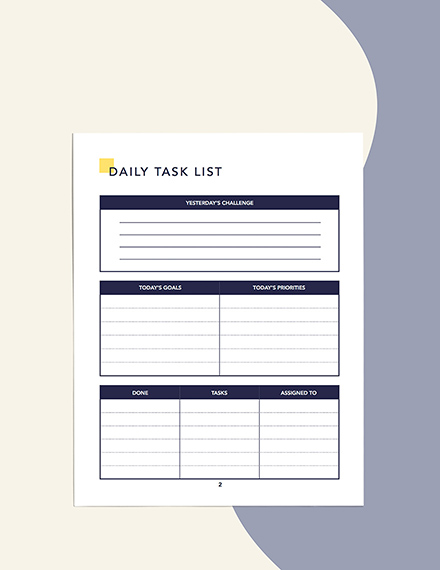 Simple Business Planner Format