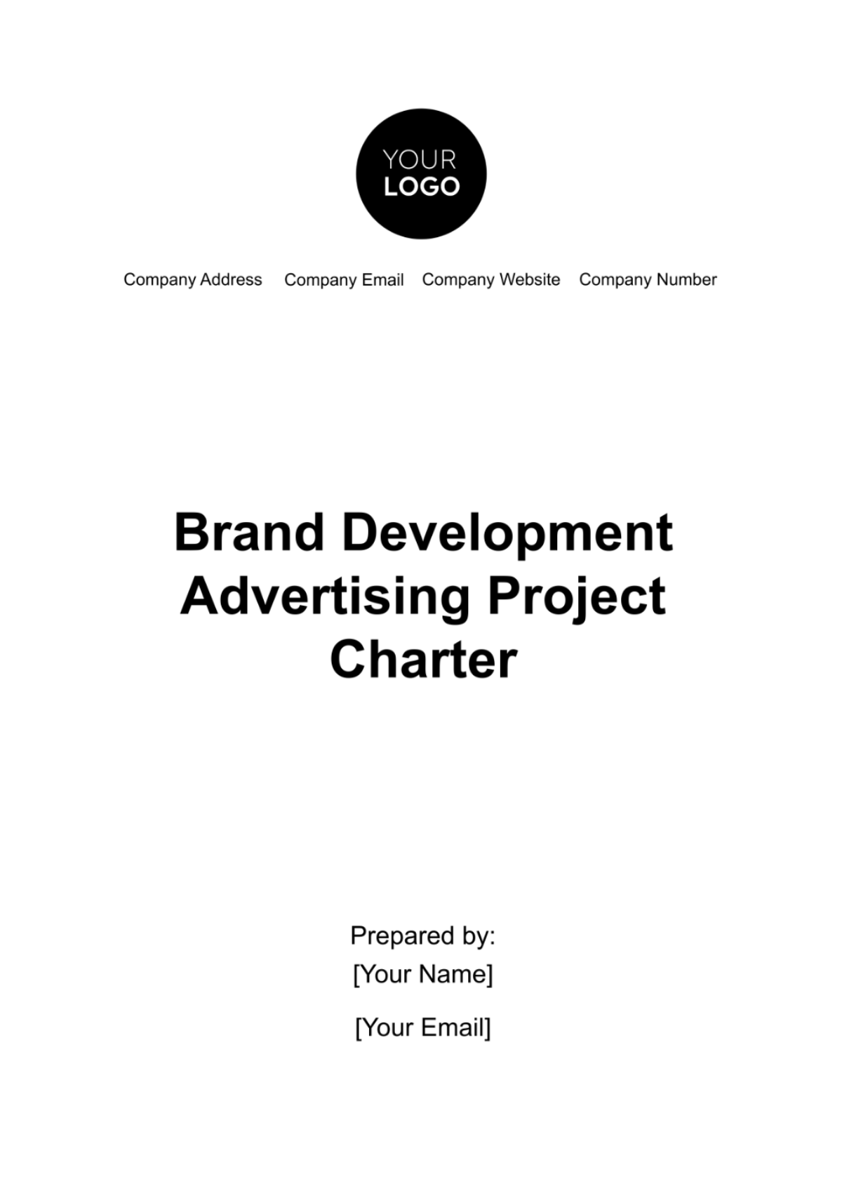 Brand Development Advertising Project Charter Template - Edit Online & Download