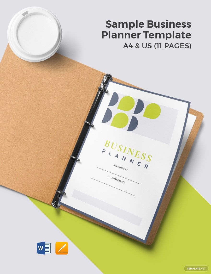 Sample Business Planner Template