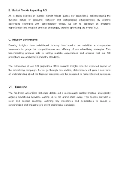 Free Large-Scale Event Budget Advertising Report Template to Edit Online