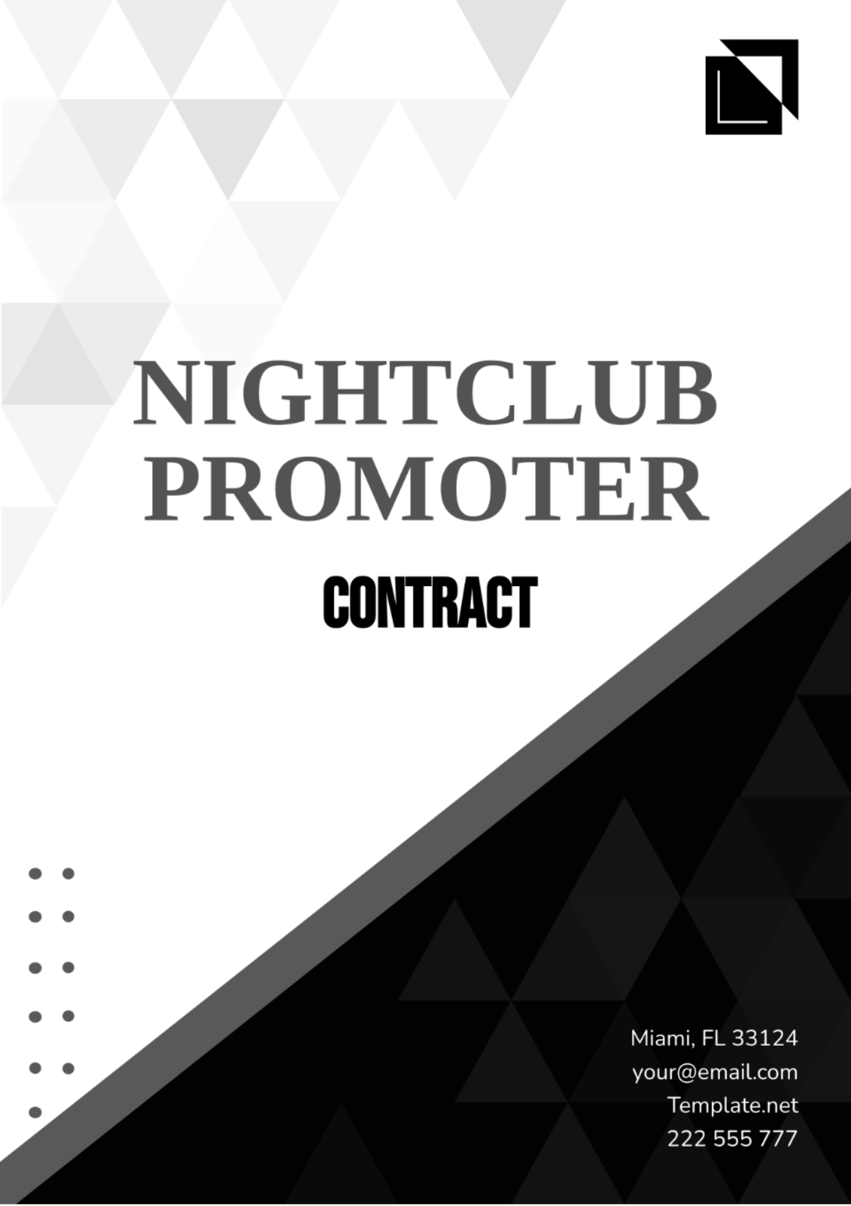 Nightclub Promoter Contract Template