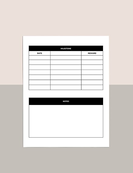 Minimalist Workout Planner Template Example