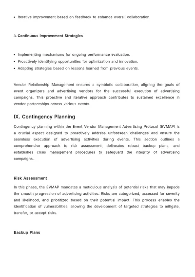 Free Event Vendor Management Advertising Protocol Template to Edit Online