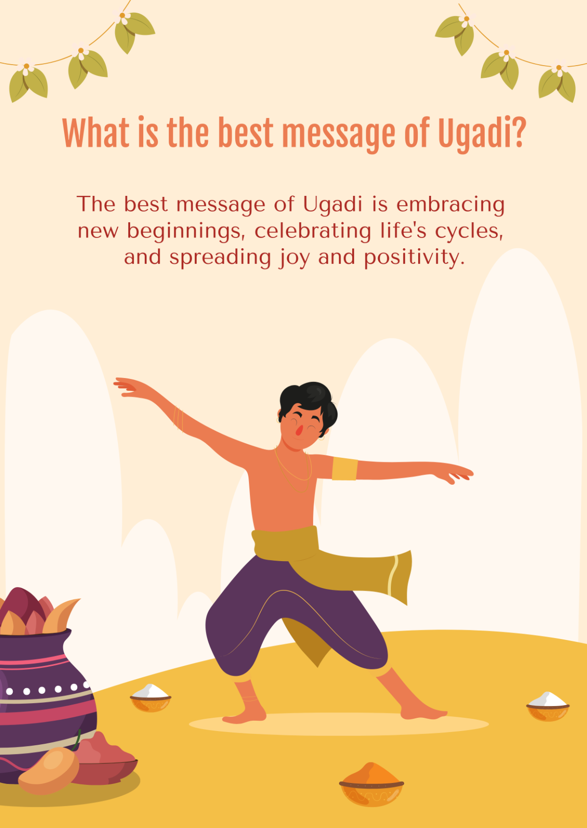 Free What is the best message of Ugadi Template