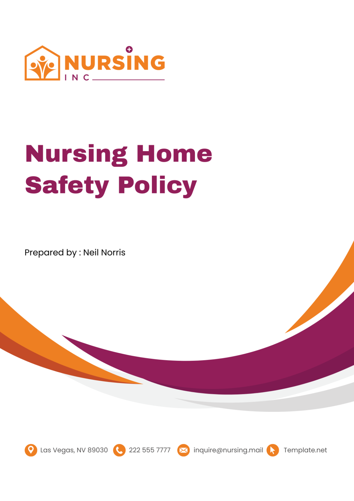 Nursing Home Safety Policy Template