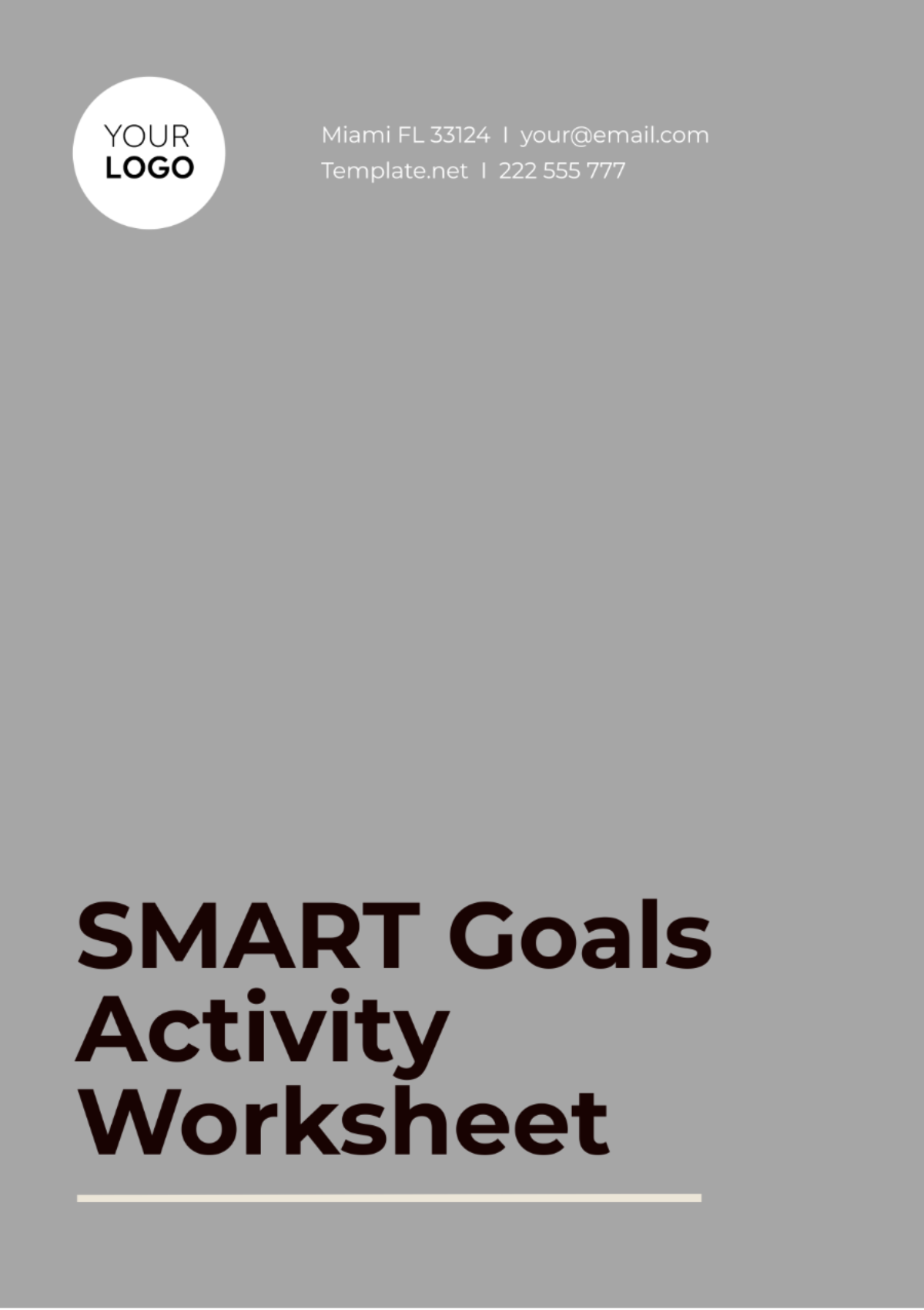 SMART Goals Activity Worksheet Template - Edit Online & Download