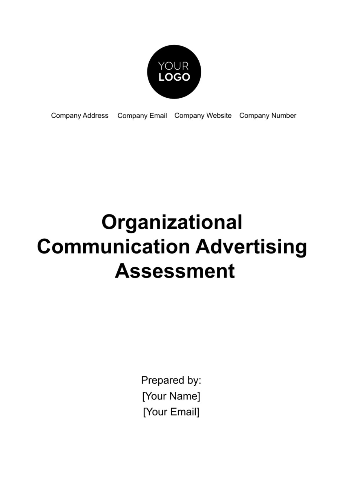 Organizational Communication Advertising Assessment Template - Edit Online & Download